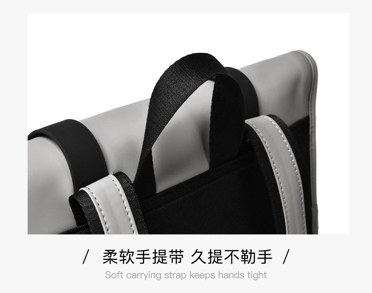 Casual and stylish men's backpack, large-capacity high-end backpack, multi-functional men's computer backpack for business commuting pic 25