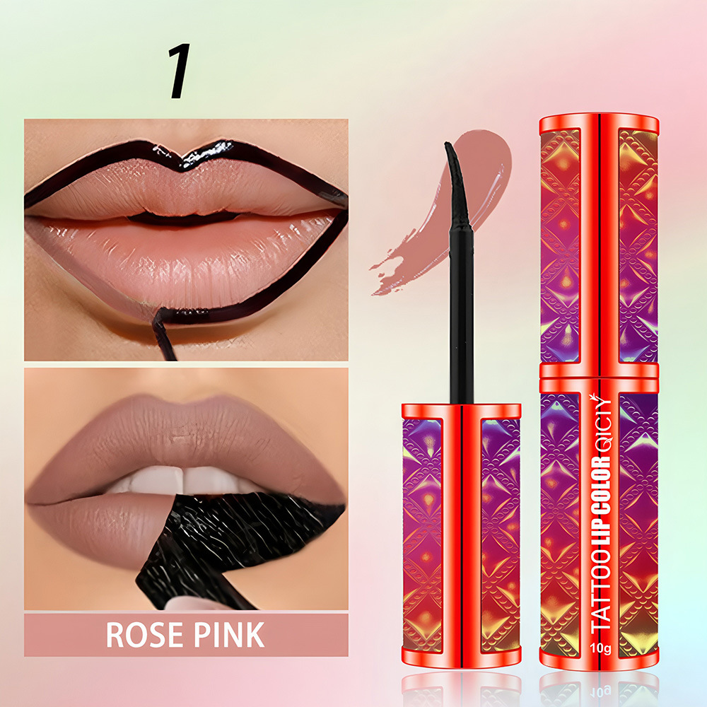 【 Cross-border Exclusive 】 Wholesale of QICIY 4-color peel-off lip Gloss and non-smudging peel-off lip gloss and lip gloss pic 10