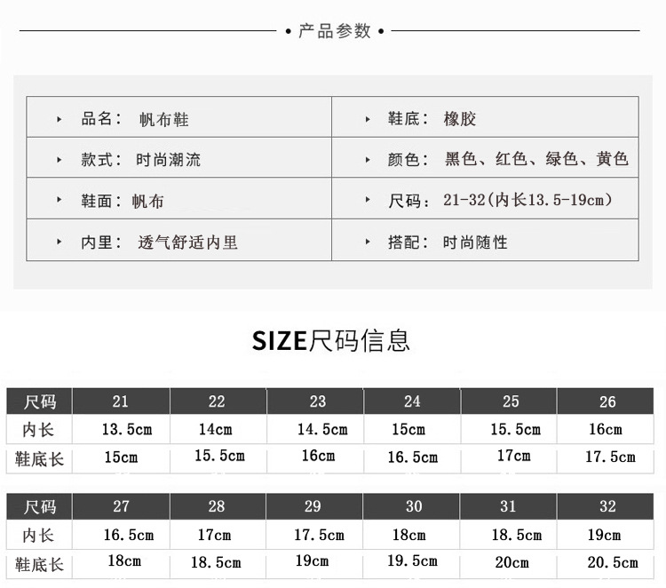 儿童休闲鞋帆布软底板鞋低帮春秋魔术贴小白鞋男童女童单鞋学步鞋详情34