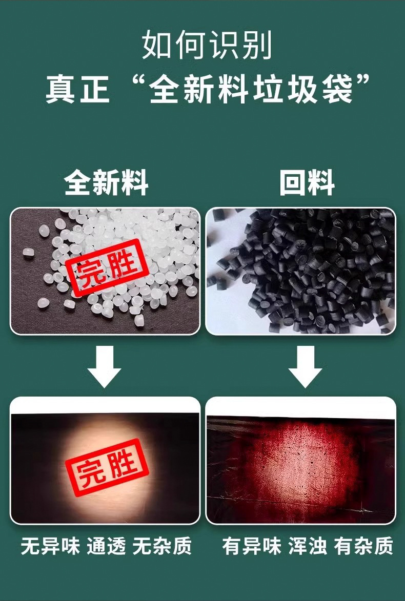 Large commercial black garbage bags, outdoor garbage bags for environmental sanitation, extra-large size buckets, kitchen and property cleaning bags pic 12