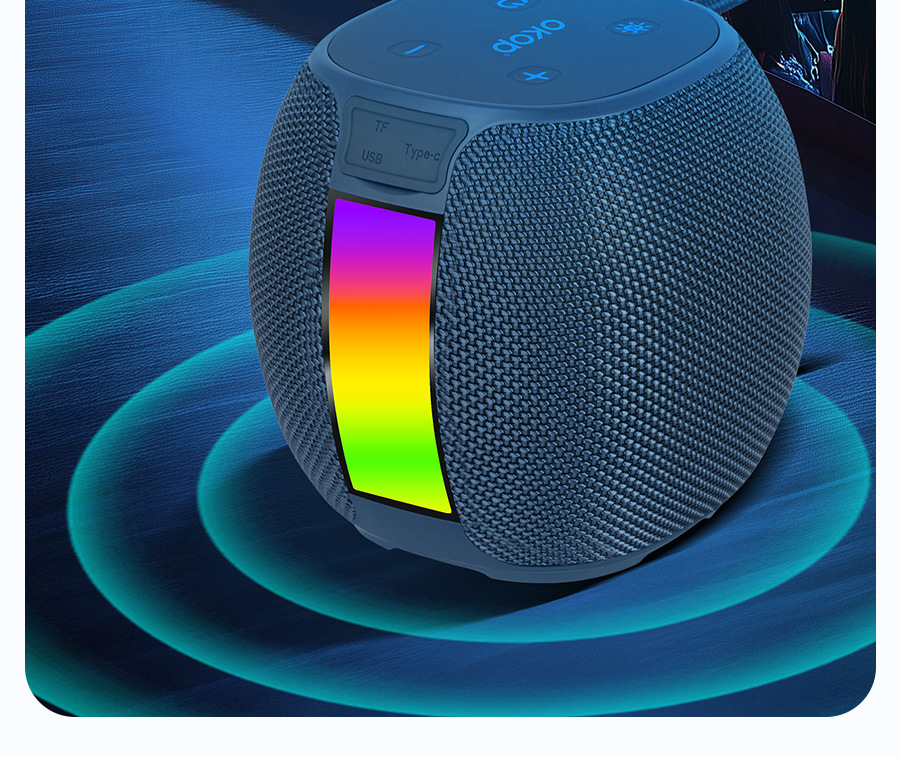 591 Bluetooth Speaker, RGB ambient Light, Mini Speaker, card-inserting portable Cross-border Bestseller, hand-held subwoofer pic 12