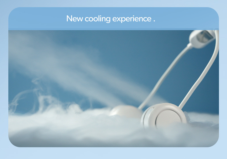 Cross-border neck fan 2025 New model outdoor sports ice pack cooling Fan Portable brushless motor neck fan pic 7