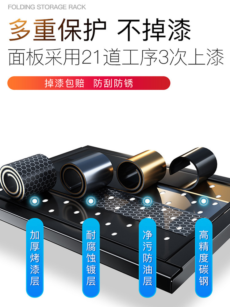 Portable bookshelf, storage rack, floor-standing multi-layer living room simple display cabinet, storage rack, bedroom shelf, storage cabinet pic 4