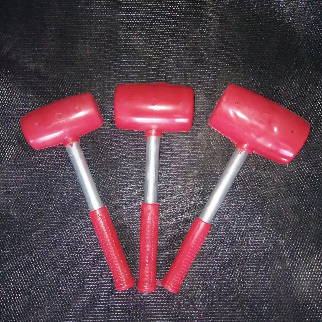 Transparent floor laying tools: leather hammers, rubber hammers, yellow leather hammers pic 1