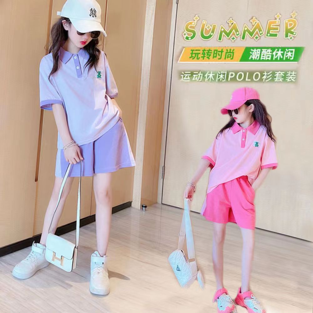女童夏装2025新款短袖t恤夏款中大童洋气时髦衣服儿童夏季套装潮详情16