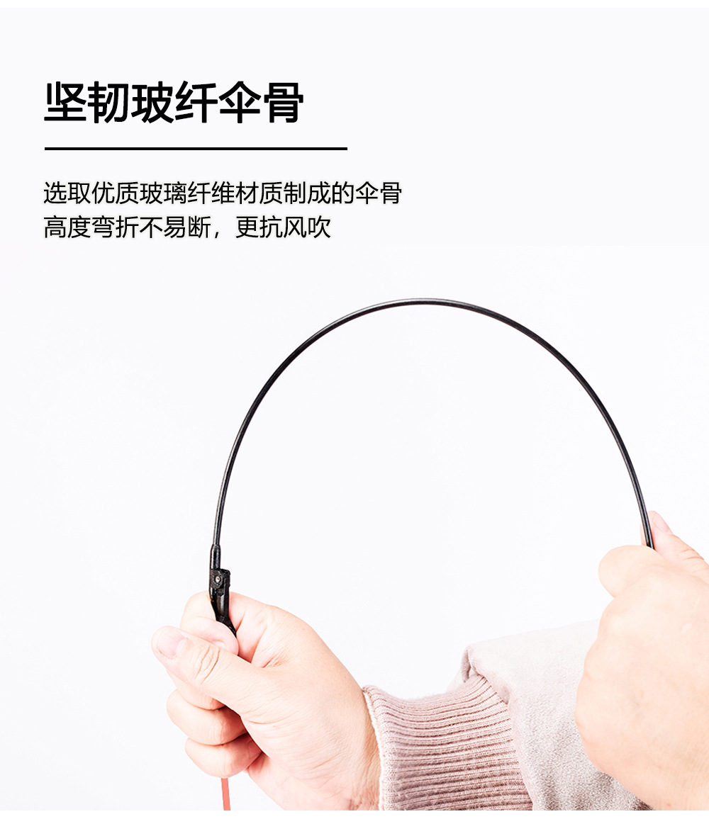 日韩向透明伞长柄彩虹雨伞卡通云朵创意可爱拱形儿童伞外贸批发详情9