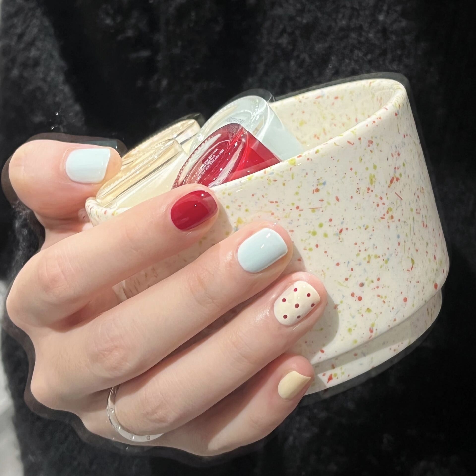 新年新款ins风穿戴甲纯欲美甲贴片显白可拆卸甲片长短款甲片成品详情32