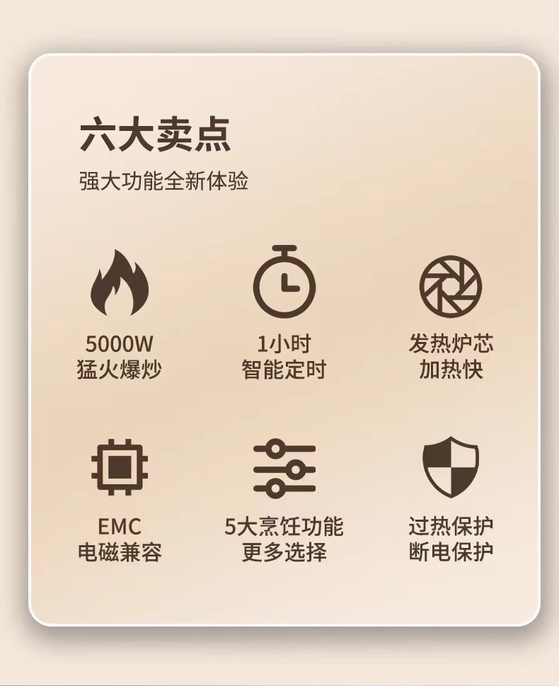 Horno eléctrico placa de inducción set apartamento comercial placa de inducción hervidor de té electrodomésticos de cocina pic 3