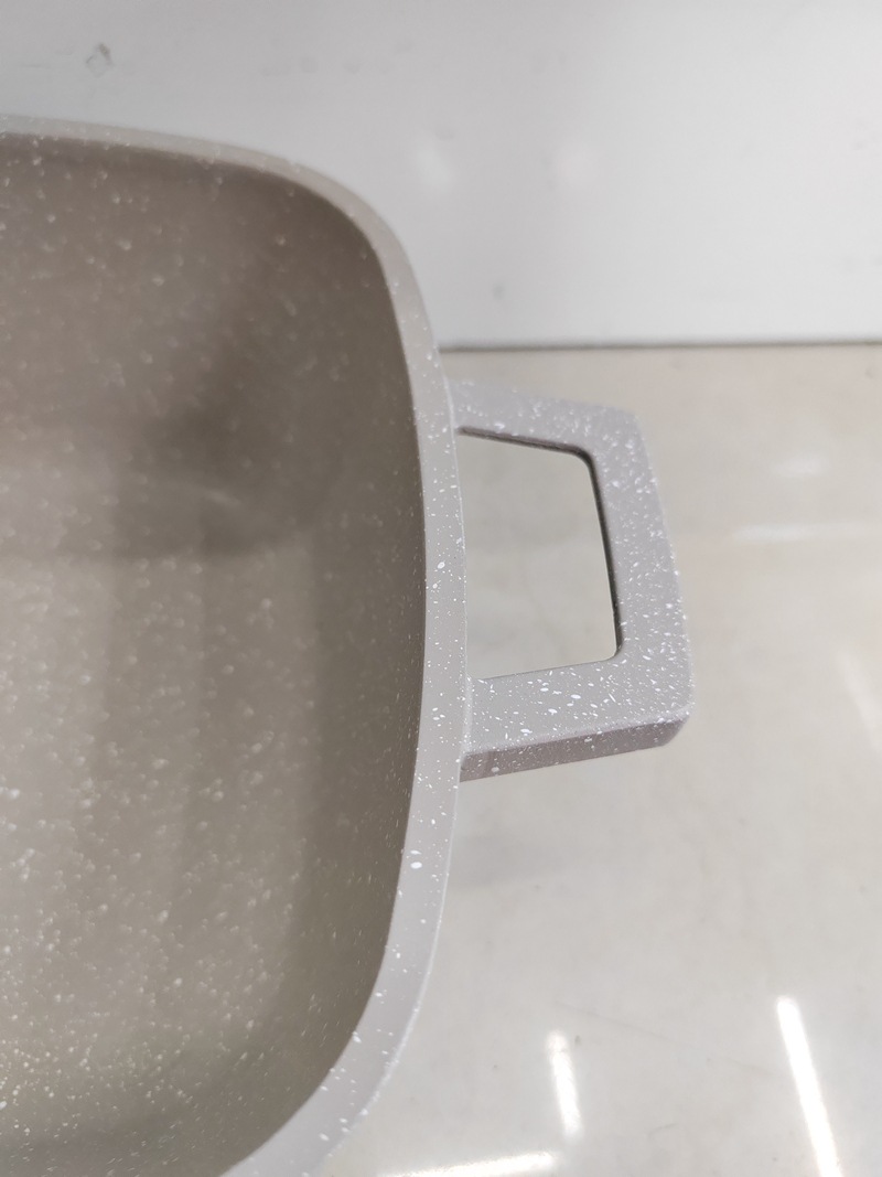 cookware Set 17-piece Square soup pot set, Marble smoke-free aluminum pot set, Gift pot, Non-stick pot pic 4