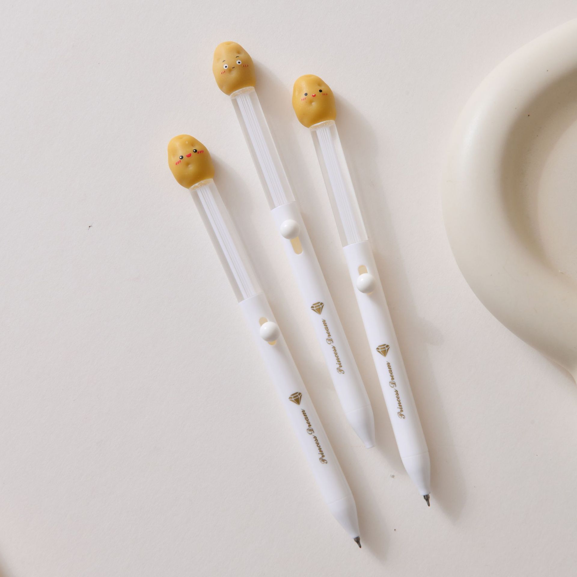 晨兮可爱创意土豆卡通学生中性笔速干速写笔批发日用吸管百货用品详情13