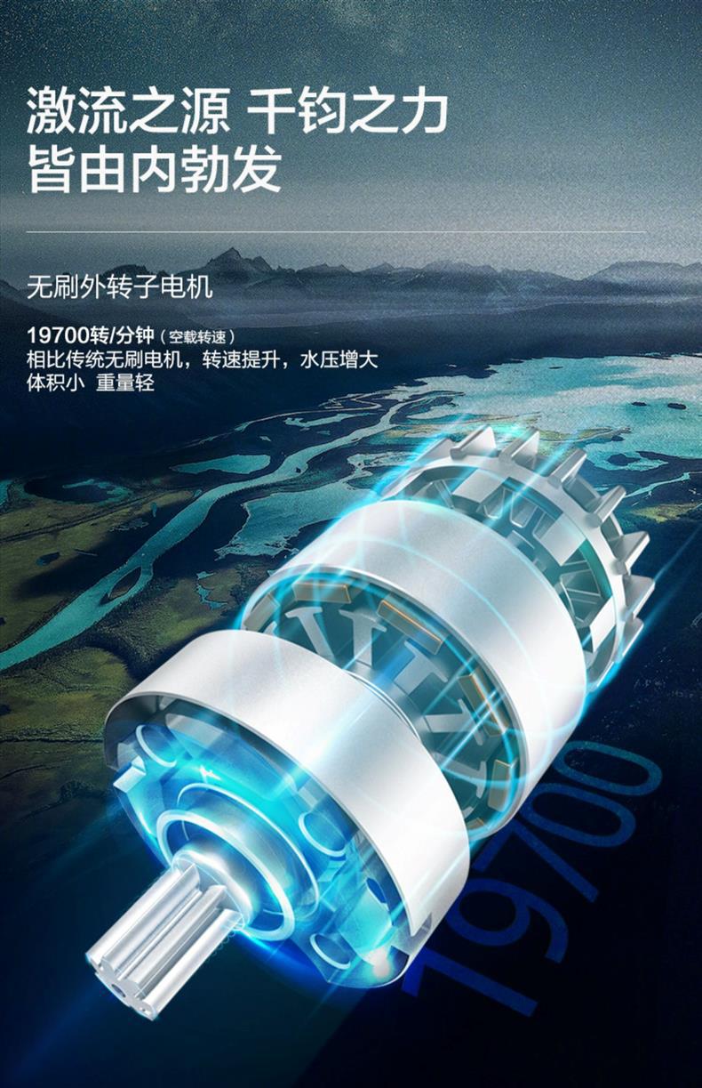 WU633 car wash machine, high-pressure lithium battery cleaning machine, brushless wireless water, WU623 electric car wash water pic 7