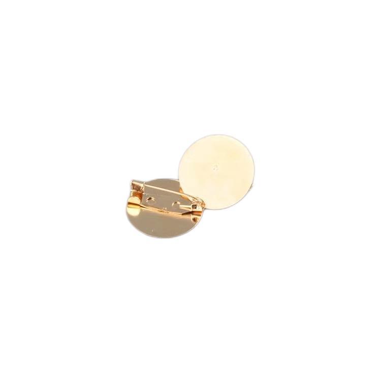 Brooch material base, flat plate, round plate, brooch, pin, badge, brooch, brooch tray, accessory, DIY accessory material pic 7