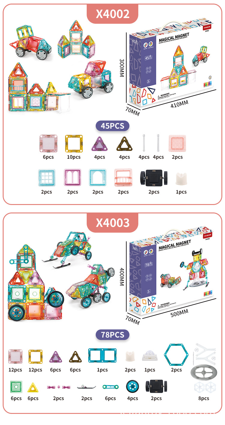 Versatile magnetic sheet children's magnetic building block toys, three-dimensional educational assembly, children's jigsaw puzzles, early education for kindergartens pic 7