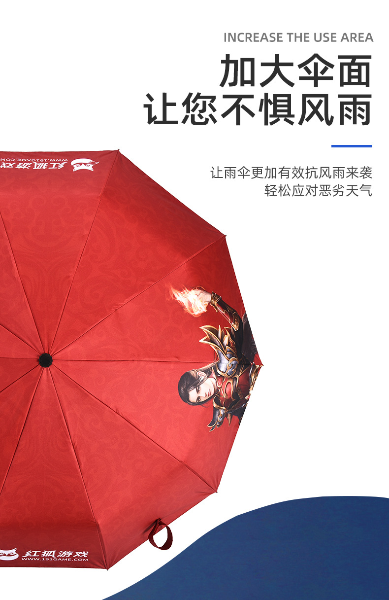 Wholesale of 8-bone black rubber folding sun umbrellas, portable umbrellas, semi-automatic sun protection umbrellas, all-weather gift umbrellas pic 20
