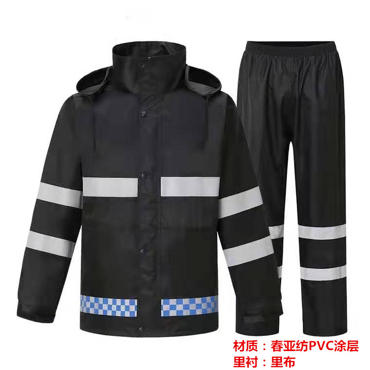 成人雨衣裤分体连体摩托车劳保防风保暖PVC牛津布春亚纺反光雨衣详情17
