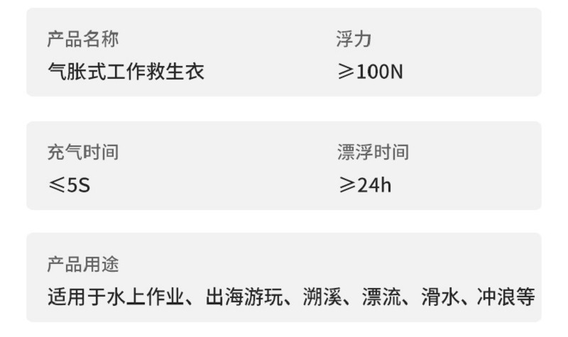 大浮力激流救生背心抗洪抢险救援马甲橘色带反光条救生衣详情3