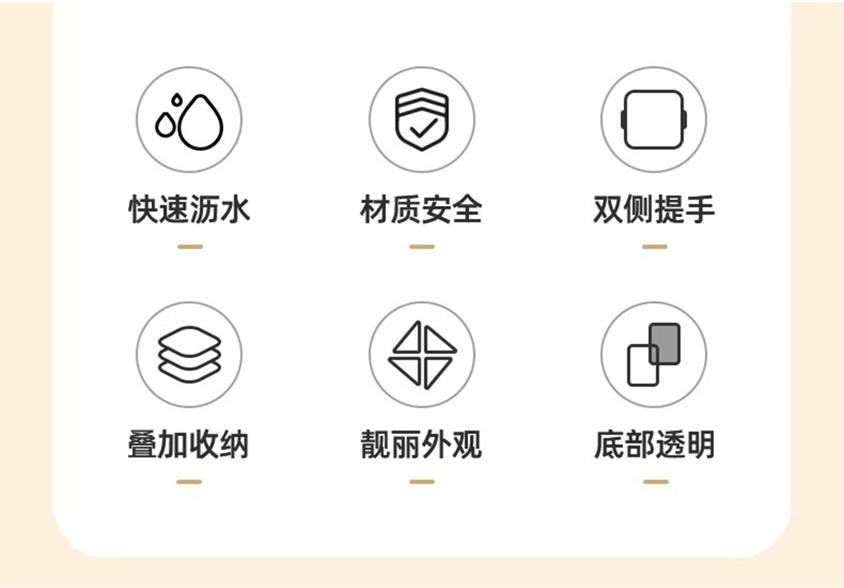 Double-layer vegetable sink set, draining basket, kitchen household plastic fruit washing plate, living room coffee table, new style vegetable basket pic 2