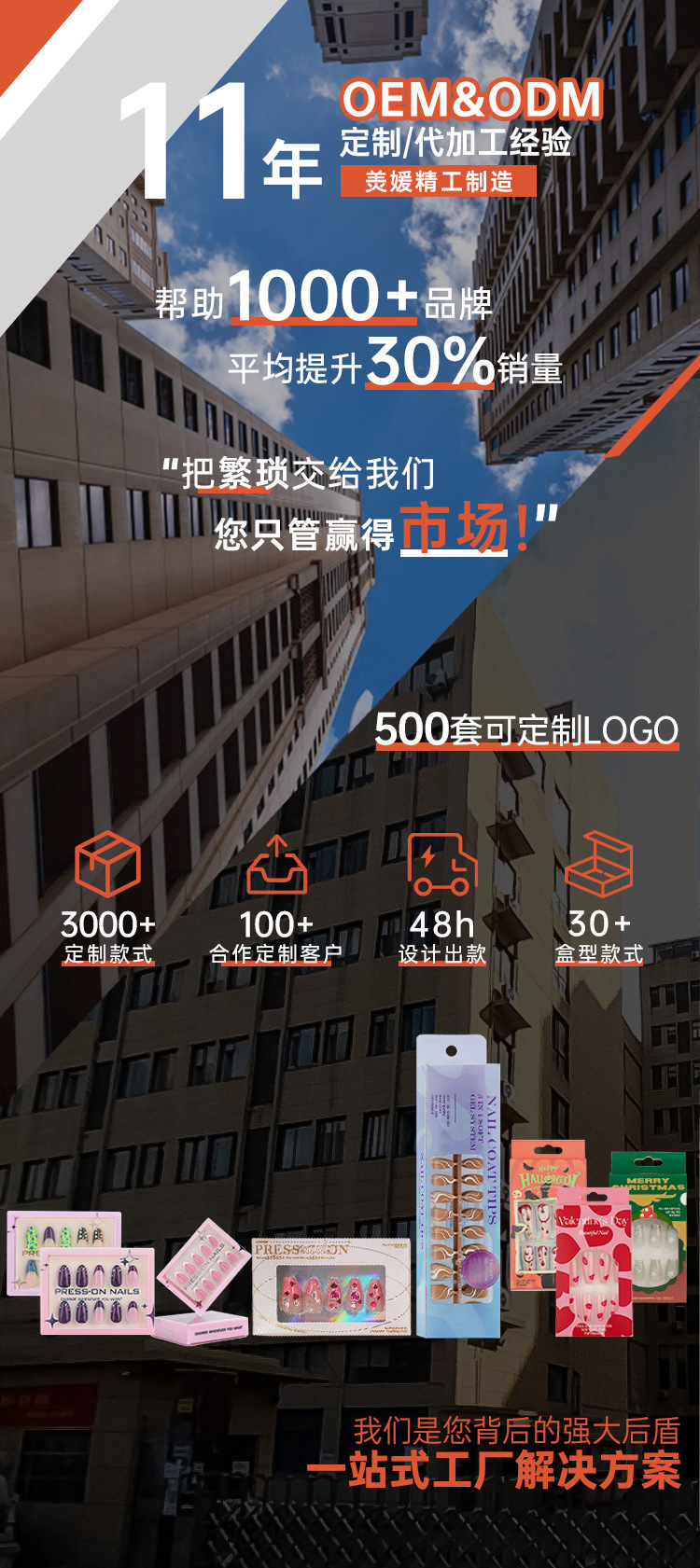 设计出货一站式解决方案猫眼镀膜穿戴甲定制高级感美甲甲片工厂详情1