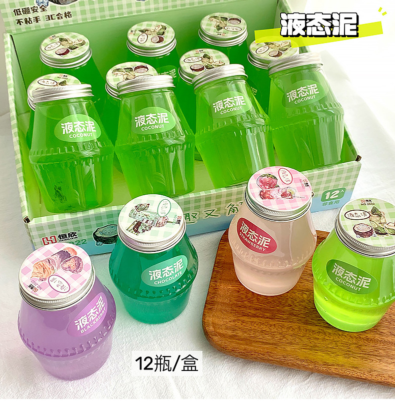 网红直播水晶泥解压起泡胶不粘手抱抱奶液态泥网红瓜尔胶摆摊玩具详情2