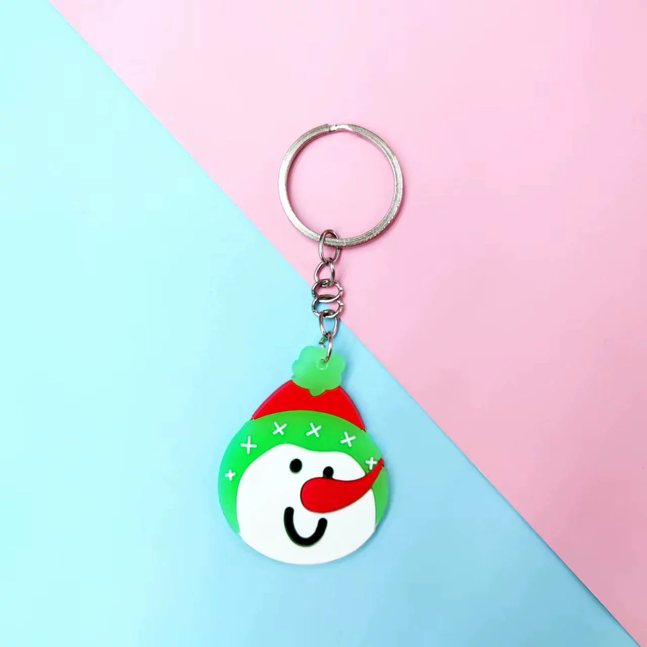 圣诞节新款钥匙扣饰品圣诞树麋鹿配件可爱PVC材质P5421礼品馈赠详情9