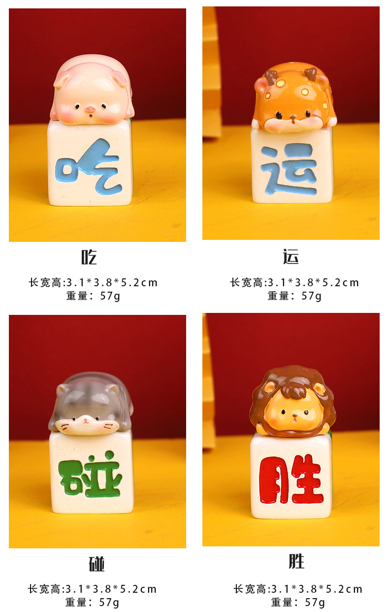 新款发财小雀神盲盒手办桌面装饰小摆件新春礼品创意潮玩公仔批发详情4