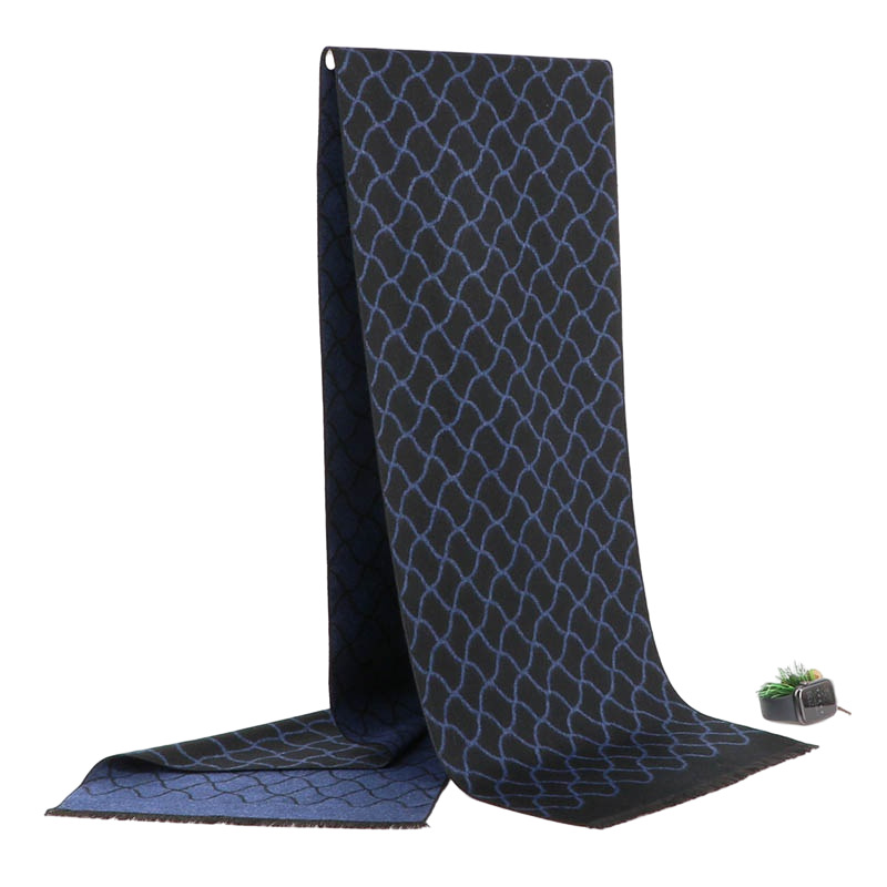 外贸男士围巾批发厂家男秋冬流苏围巾格子围巾仿羊绒围巾源厂家详情13