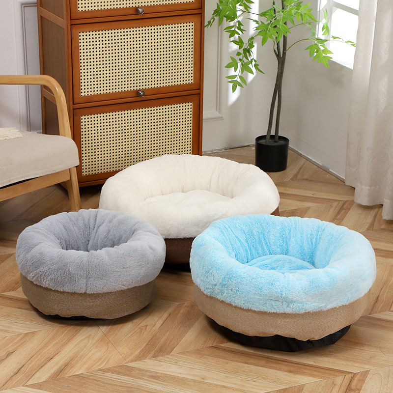新款四季通用超毛绒宠物窝客厅地上宠物垫加绒加厚保暖舒适狗窝详情8