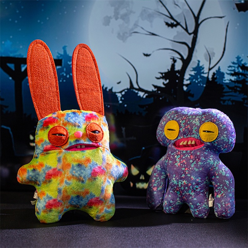 跨境新品 fuggler萌牙怪兽钥匙扣丑萌公仔手办挂件萌牙怪宝尖叫怪详情5