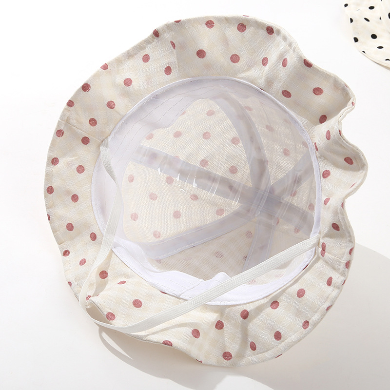 婴儿帽子春秋波点可爱超萌男宝宝渔夫帽婴幼儿女童遮阳防晒盆帽潮详情10