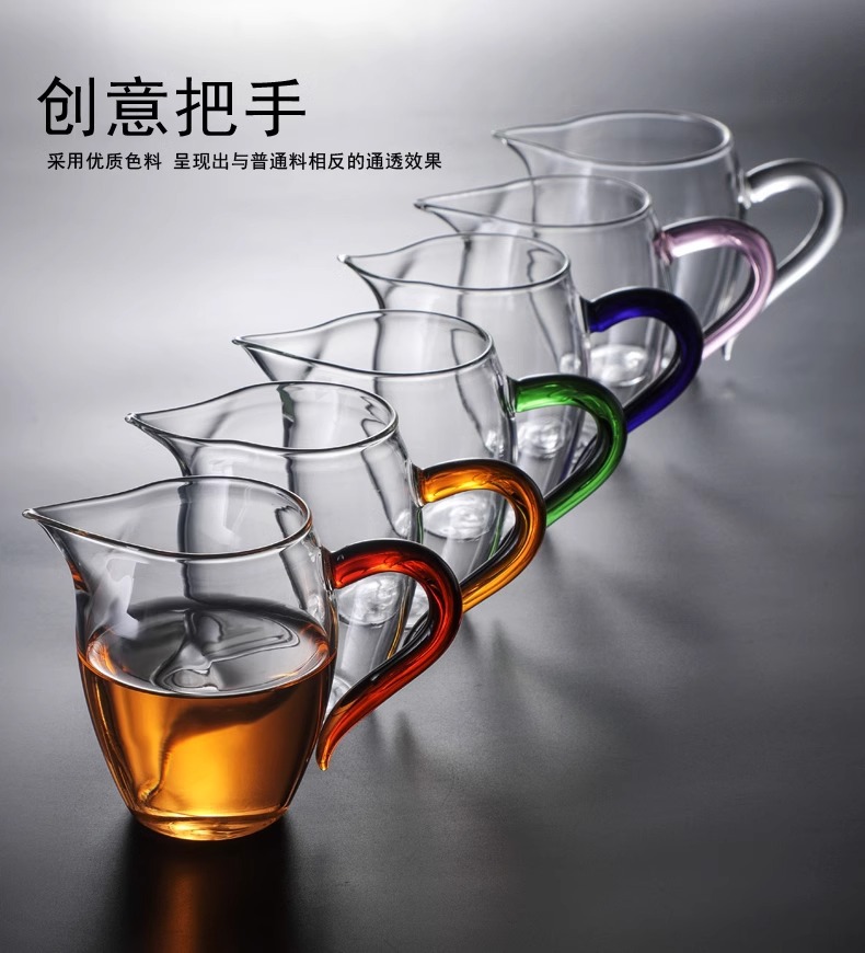 公道杯玻璃茶具分茶器带茶滤一体泡茶杯高端公杯茶海茶漏套装日式详情9