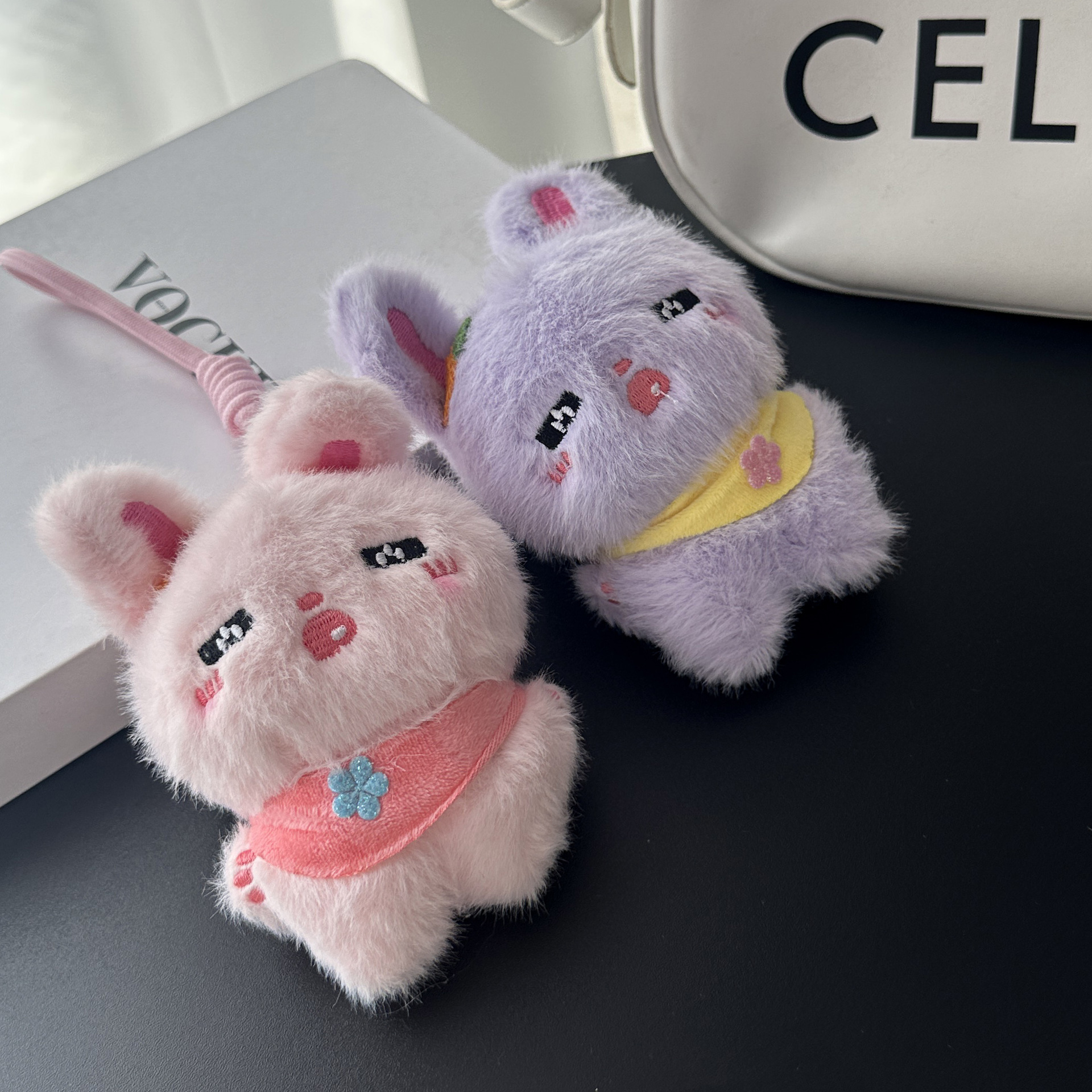 Cute and adorable adorable chiffon dress, little rabbit pendant, plush toy doll, bag, hanging decoration, keychain, Rag Doll pic 10