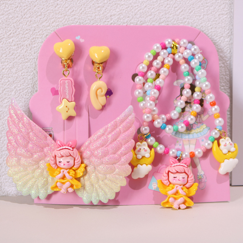 DIY儿童首饰礼盒公主手链戒指耳夹套装女童节日礼包可爱宝宝发饰详情17