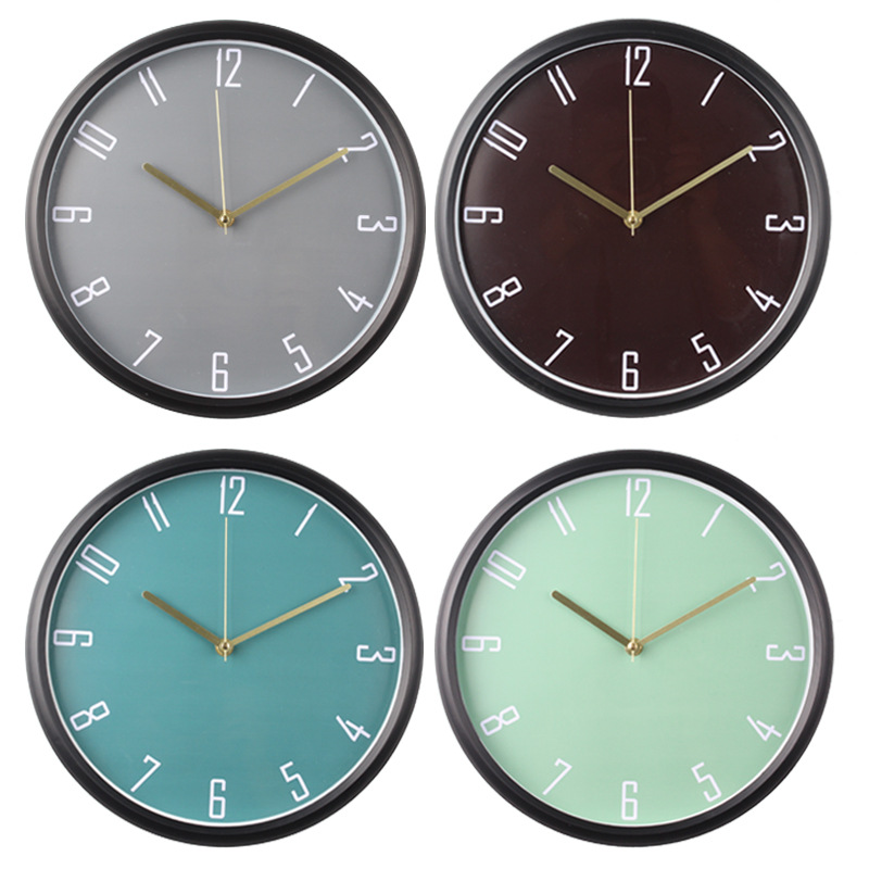 12-inch 30CM silent alarm clock, round, simple and fashionable wall clock, bedroom and living room clock manufacturer wholesale source factory pic 10