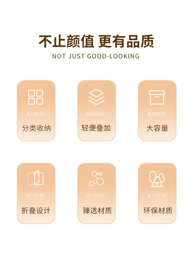 衣服整理收纳盒大号收纳箱PVC可折叠衣柜整理箱家用百纳箱大容量详情2