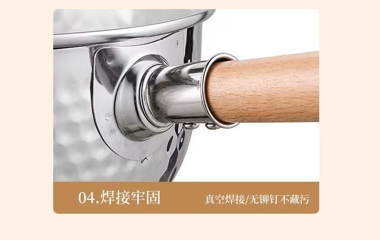 跨境不锈钢雪平锅家用汤锅小奶锅无涂层宝宝辅食锅不粘锅多功能锅详情18