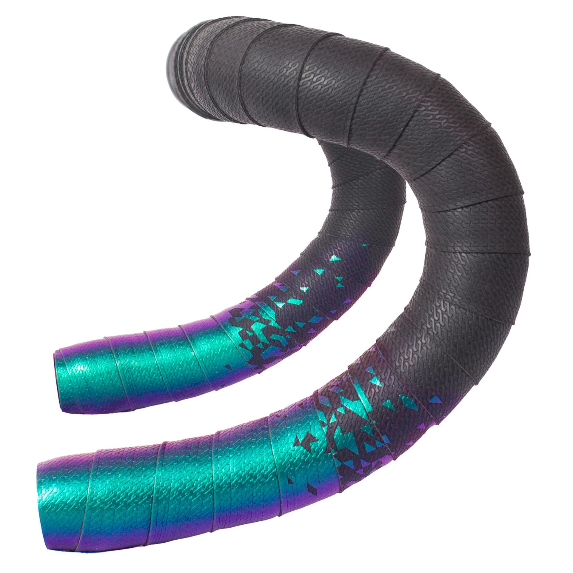 Cross-border gradient color road handlebars with anti-slip and shock-absorbing fixed flying two-color bicycle curved handlebars and leather breathable handlebars pic 22