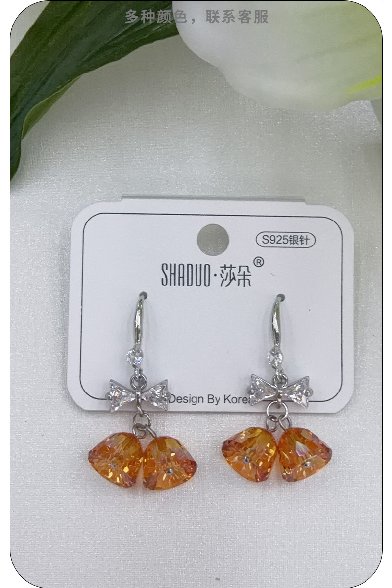 韩系ins风铃铛耳环小清新气质精致百搭小众独特设计感耳饰纯银详情7