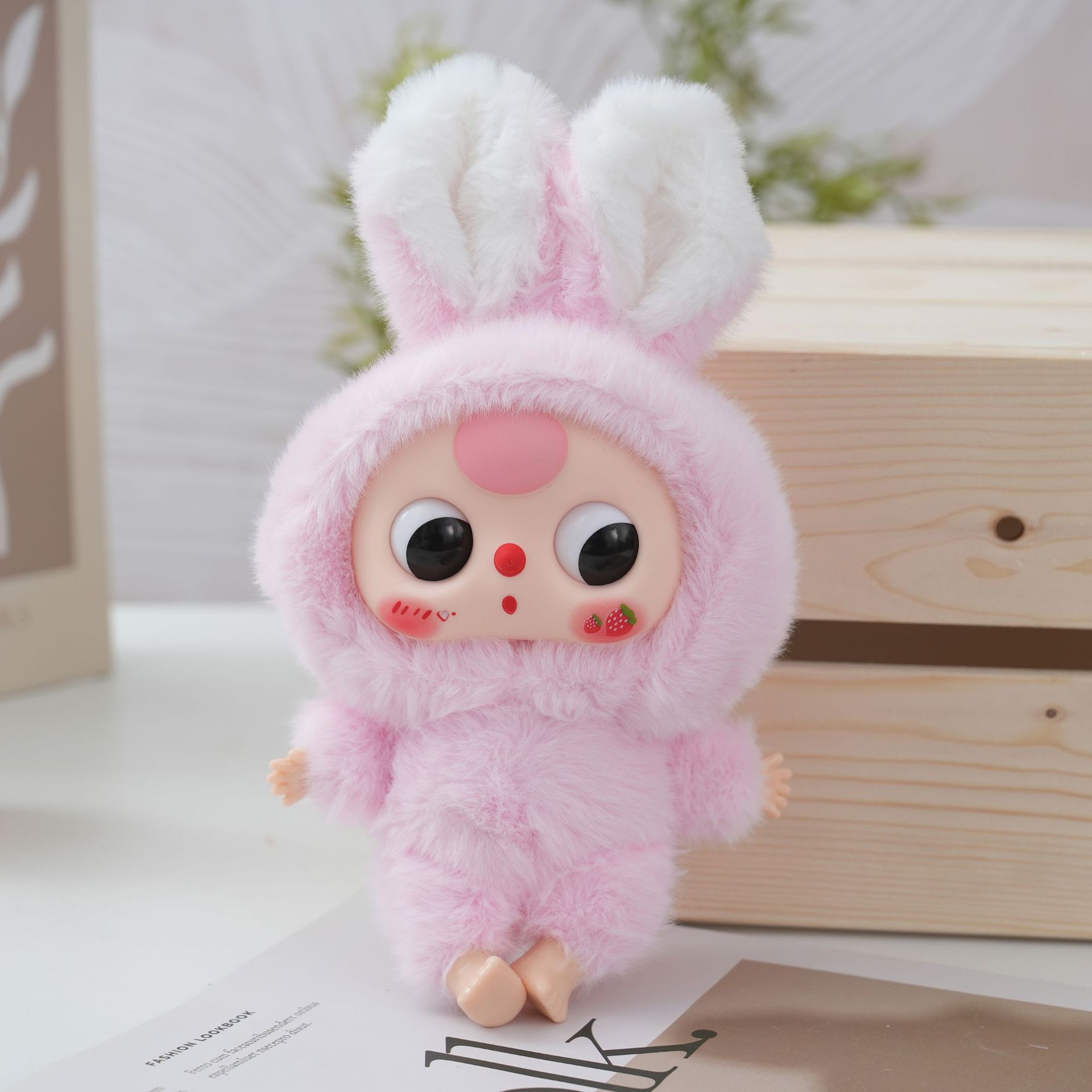 新款搪胶脸娃三岁小小兔毛绒玩具挂件可爱儿童礼物娃娃公仔玩偶详情14