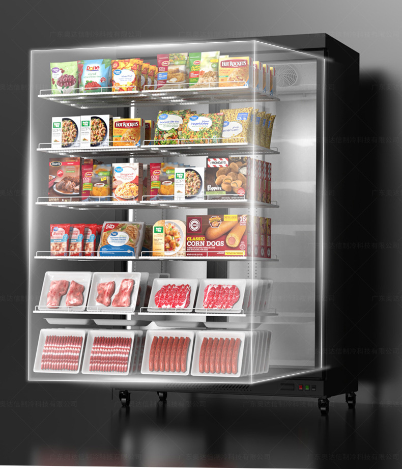 Commercial beverage and beer cold storage display cabinets, vertical fresh-keeping cabinets for vegetables and fruits, double-door and triple-door refrigerators for convenience stores pic 12