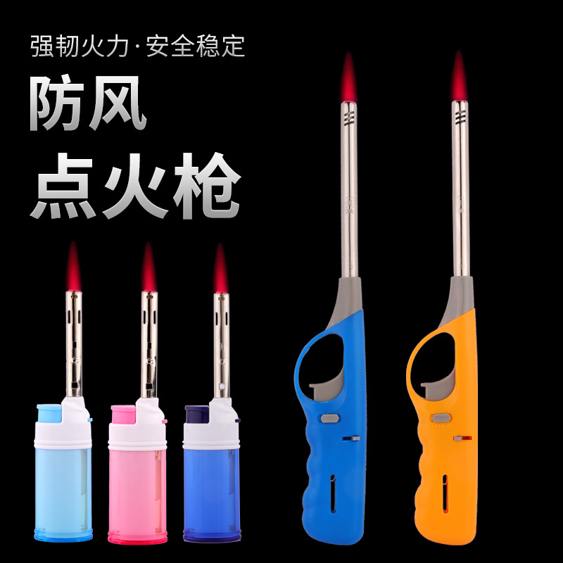 防风打火机户外烧烤耐高温点蜡烛迷你点火器直冲喷火器厂家直供详情3