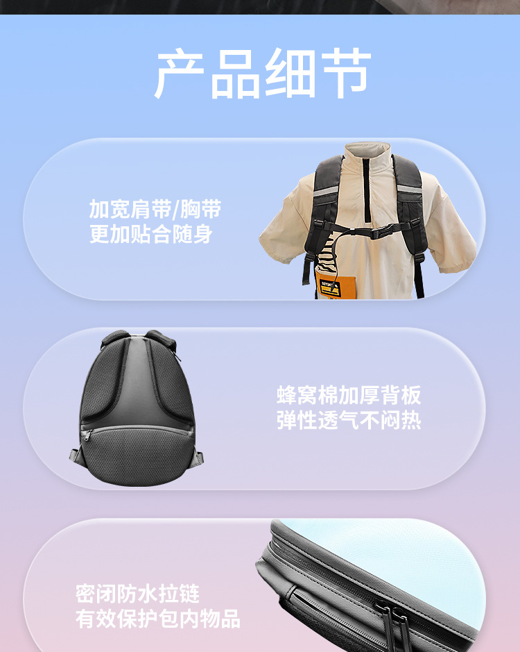 loy发光LED双肩包DIY动画女生骑行硬壳除菌防水休闲机车头盔背包详情14