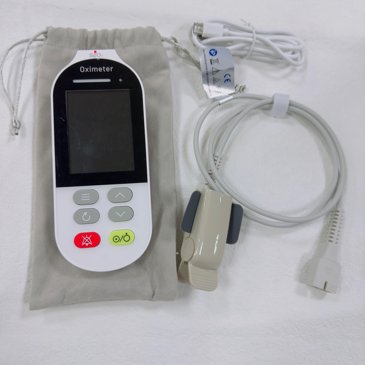 Cross-border best-selling handheld blood oxygen meter with three probes, suitable for both adults and children, finger-clip home blood oxygen meter pic 10