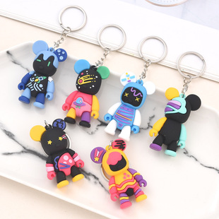 Creative simulation billiards keychain pendant, personalized bracelet, car key ring, male and female internet-famous schoolbag pendant pic 2