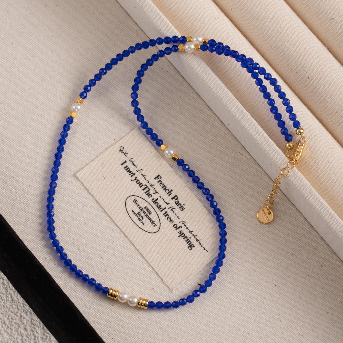 High-end colored beaded necklace for women, light luxury and niche spring and summer dopamine freshwater pearl collarbone chain necklace wholesale pic 61