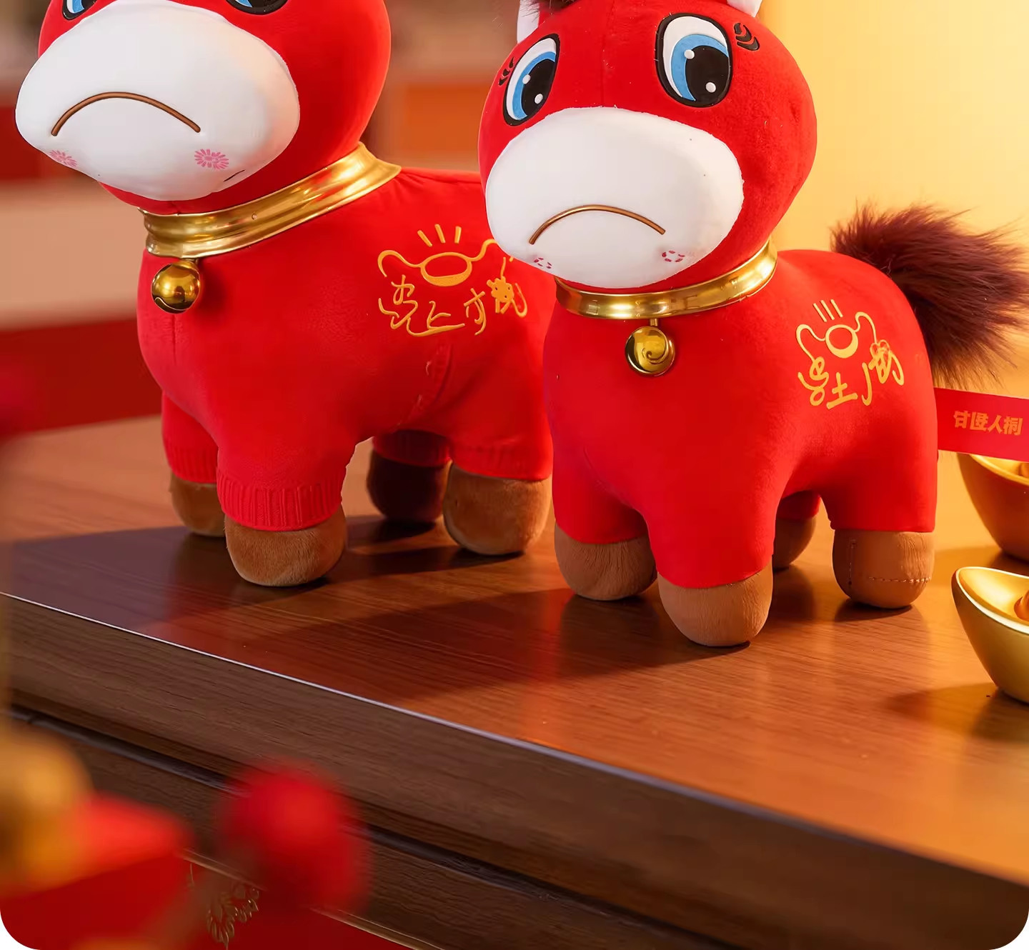 The 2026 Year of the Horse mascot, the Crying Horse doll, the zodiac little horse plush toy, the Smiling Horse year-end Party gift, is in stock and will be dispatched quickly pic 8