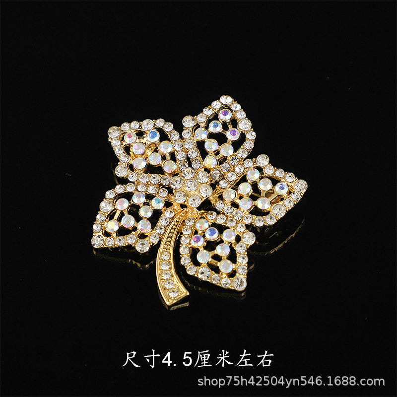 韩版质感胸针女高级感合金胸花轻奢小众镶钻固定防走光别针大衣饰详情17