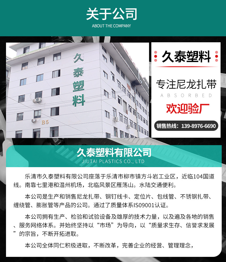 可松式尼龙扎带工厂批发活扣塑料捆绑带扎线可拆卸重复使用束线带2详情17