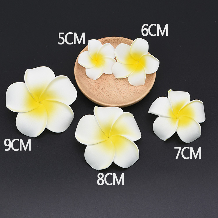 Colorful frangipani hair clips, headwear, flower hair accessories, seaside vacation simulation flower gift accessories, frangipani pic 9