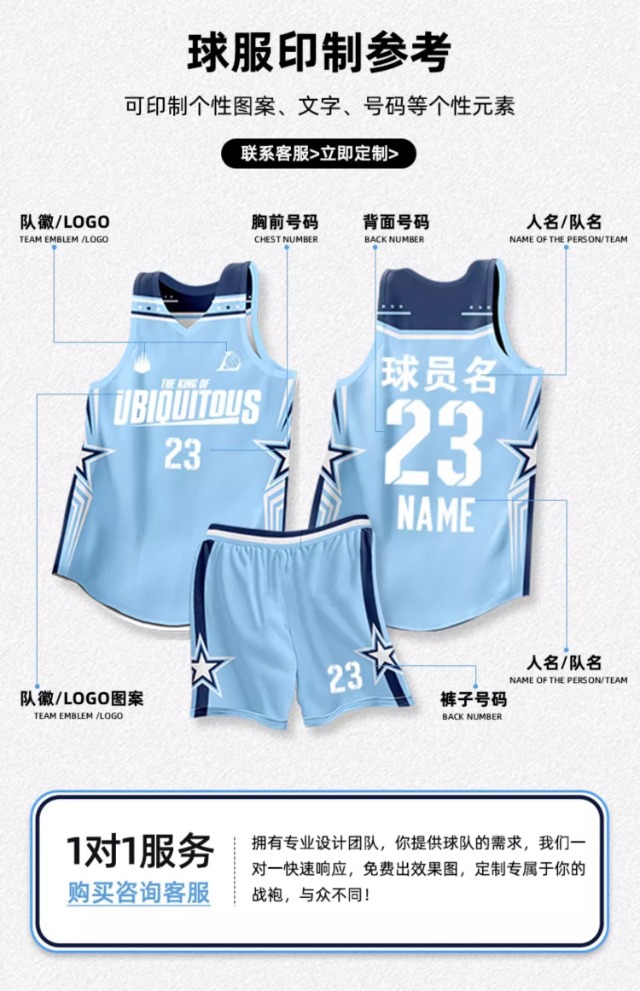 双面篮球服套装男运动训练比赛队服学生定制美式正反两面儿童球衣详情5