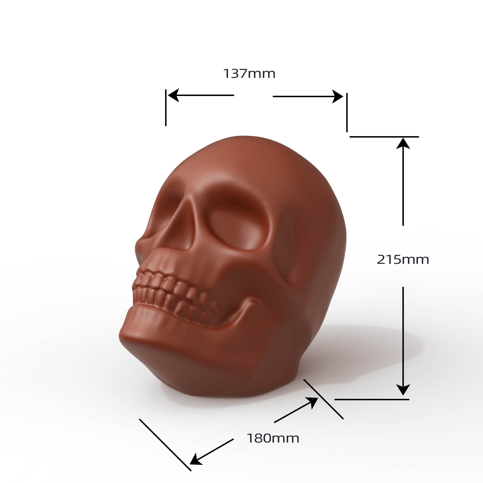 Silicone barbecue pan, large skull chocolate mold cake, skull head resin mask baking mousse pic 37